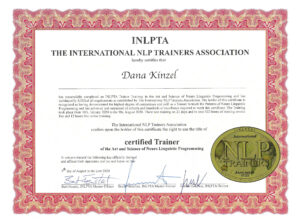 Trainer-Zertifikat INLPTA Dana Kinzel